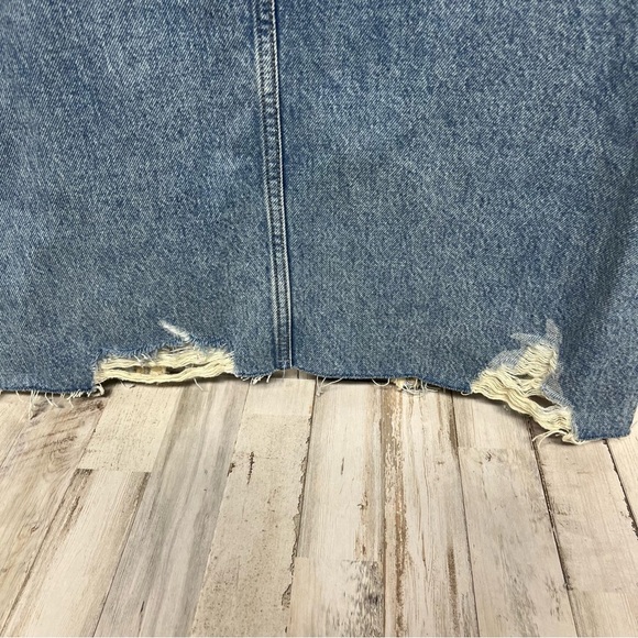 Arizona Women's Mid Rise Midi Denim Skirt-Juniors Size 0 - Picture 7 of 10